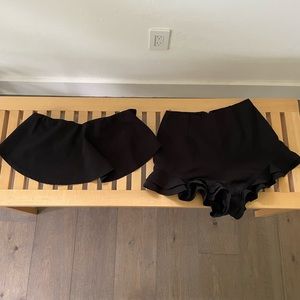 L’ATISTE Flowy Strapless Crop Top Short Set